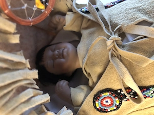 Indianerbaby, Puppe, Deko Bild 2