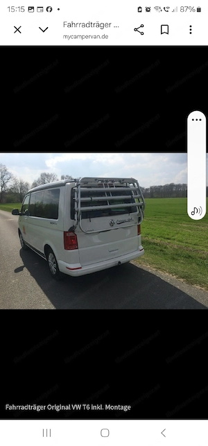 Fahrradträger für VW Multivan T 5  T6 Bild 2