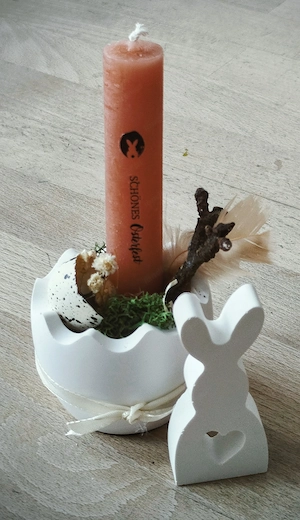 Kleines Ostergeschenk Kerze  Bild 2