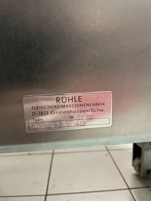 Metzgereimaschine Allesschneider der Firma RÜHLE Bild 6