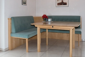 Eckbank mit Ausziehtisch Massivholz Birke Bild 5