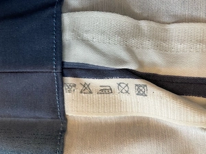 Vorhang blau, blickdicht, mit Kordel Bild 6