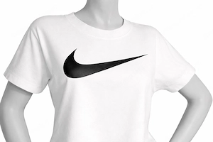 Nike Damen T-Shirts "Sportswear Chill Knit" - cropped - weiß - wie neu Bild 4