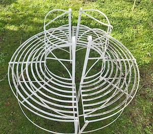 Baumbank Metall Gartenbank 2x halbrund Bild 2