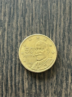 50 Cent Umlaufmünze Griechenland 2002