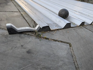 10 Trapezbleche (4,5 m x 1 m)   0,75 mm Stahl Bild 3