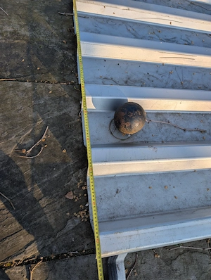 10 Trapezbleche (4,5 m x 1 m)   0,75 mm Stahl Bild 5