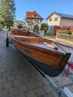 Gondel, Boot. Bodenseezulassung, 20 PS Außenboarder Bild 4