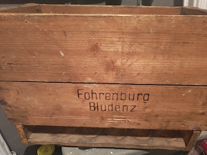 Alte Fohrenburger Brauerei Holzkiste  Bild 3