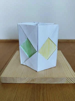 Papier-Stiftehalter (Gebastelt) Bild 2