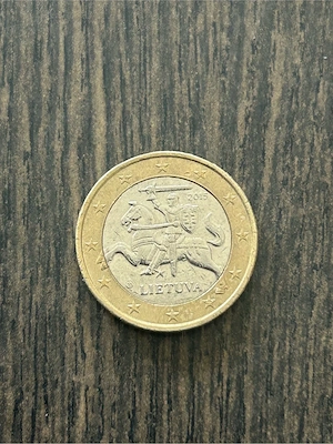 1 Euro Umlaufmünze Litauen 2015