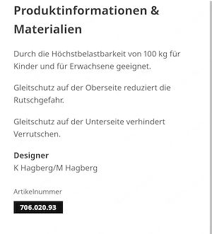 IKEA BOLMEN Badezimmerhocker, schwarz Bild 5