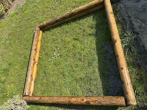 Sandkasten 2x2m mit Abdeckung 