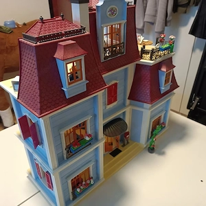 Playmobil Puppenhaus 70205 gebraucht viel Zubehör