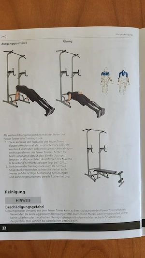 Power Tower mit Trainingsbank Bild 5