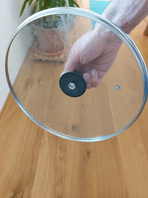 Ikea WOK mit Glasdeckel, ca. 28 30 cm Durchmesser Bild 5