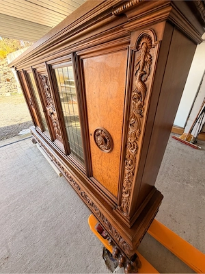 Antiker Bücherschrank-Massiv von Wilhelm Albrecht Bild 4