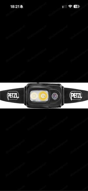 Petzl Swift RL schwarz Stirnlampe Neuwertig 2 Akkus Bild 5
