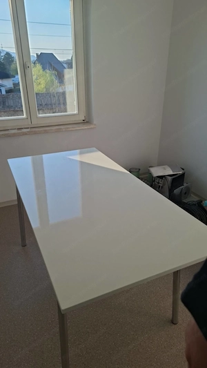 Küchentisch weiß Glanz