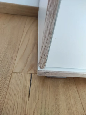 Kommode in weiß Holz mit Schubladen und Türen Bild 5