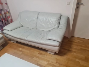 zu verschenken wohnlandschaft 3 teilig sofa couch sessel Bild 2