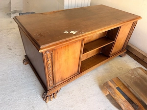 Antiker Bürotisch-Massiv von Wilhelm Albrecht Bild 4