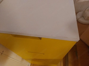 Ikea Nordli Kommode in gelb und weiß Bild 2