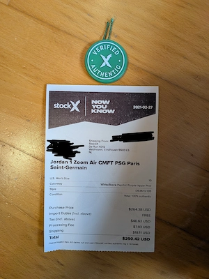 Jordan 1 Zoom Air CMFT PSG Paris Saint-German Bild 5