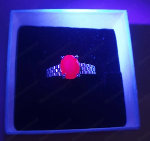 Klassischer Rubin-Ring mit 1,1ct aus 925 Silber Bild 5