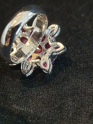 Auffälliger Rubin-Ring mit 5ct aus 925 Silber Bild 4
