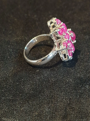 Auffälliger Rubin-Ring mit 5ct aus 925 Silber Bild 3