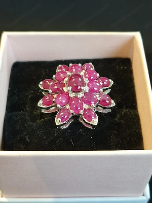 Auffälliger Rubin-Ring mit 5ct aus 925 Silber Bild 6