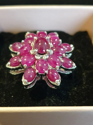 Auffälliger Rubin-Ring mit 5ct aus 925 Silber Bild 8