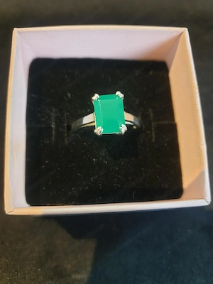 Eleganter Smaragd-Ring mit 2,4ct aus 925 Silber Bild 4
