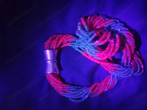 Mehrreihige Edelstein-Kette - Rubin & Smaragd Bild 4