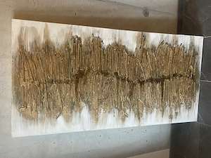 "Goldenes Stroh" - Bild auf Keilrahmen