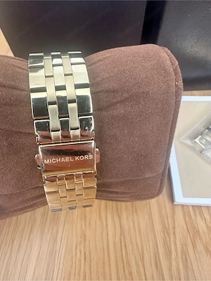 Stylische Michael Kors Damenuhr   Gold & Strass   Top Zustand
