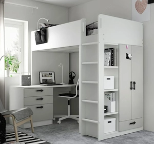 Ikea SMASTAD Hochbett, weiß  Bild 7