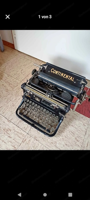 Alte Schreibmaschiene Bild 3