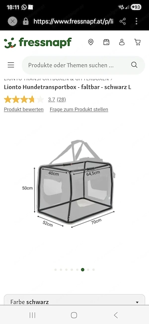 Hundetransportbox Lionto Gr. L Bild 5