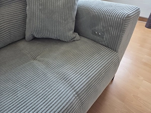 Cord Sofa neuwertig, elektrisch ausziehbar Bild 3