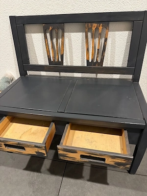 Holzbank abzugeben Bild 2