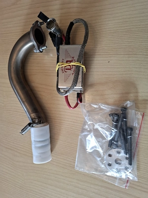 Motor DA 85 cc mit Zündung, Krümmer und neuen Dämpfer Bild 4