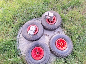 Luft Stützräder für Schubkarren Bild 3