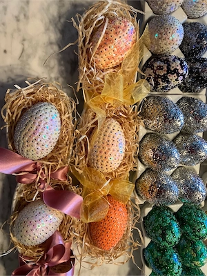 Ostereier gross 7cm   5.- klein 3.5cm   2.- pro Stück Bild 4