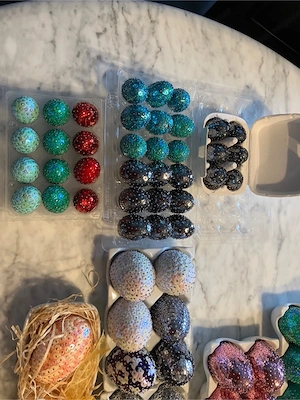 Ostereier gross 7cm   5.- klein 3.5cm   2.- pro Stück Bild 3