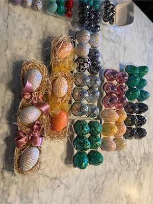 Ostereier gross 7cm   5.- klein 3.5cm   2.- pro Stück Bild 2