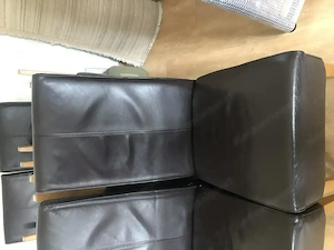 6 Esszimmerstühle, Stühle Echtleder, Massivholz, Stückpreis