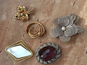 Schöne alte Broschen 