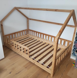 Kinderbett Hausbett 120x200 cm Bild 2